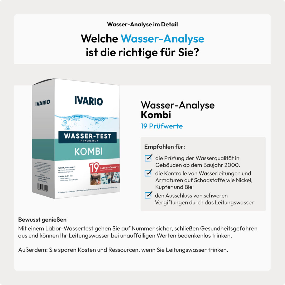 Trinkwasser-Labortest 19-in-1 Leitungswasser Schwermetalle Nitrat - Bild 2