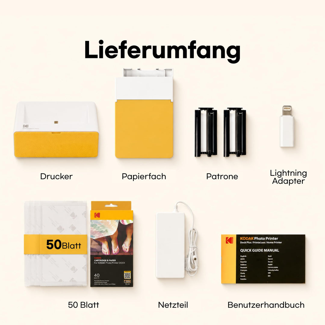 Fotodrucker 10x15cm Docking-Station 4PASS Farb-Sublimation 50 Blatt - Bild 10