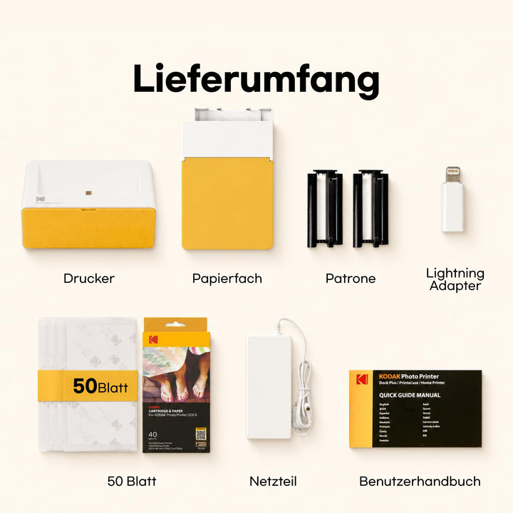 Fotodrucker 10x15cm Docking-Station 4PASS Farb-Sublimation 50 Blatt - Bild 10