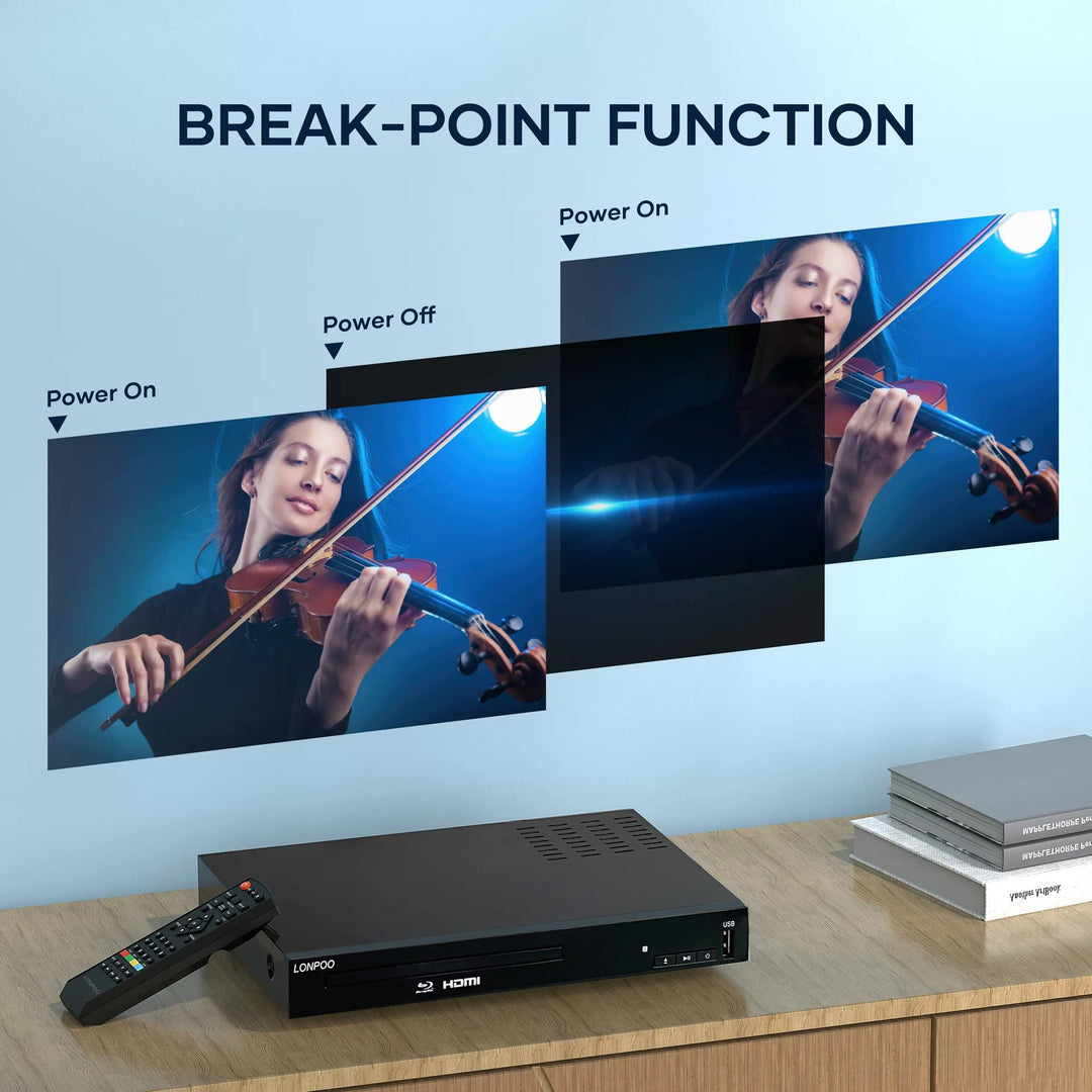 Blu-ray Player 1080p Full-HD mit HDMI, AV, Koaxial, Metallgehäuse - Bild 9