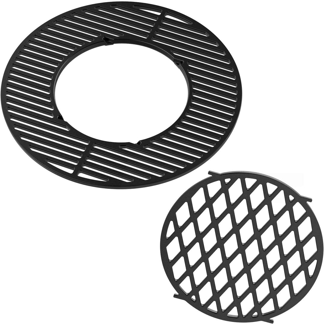 Gusseisen Grillrost-Set für 57cm Kugelgrill 2-teilig emailliert - Bild 6