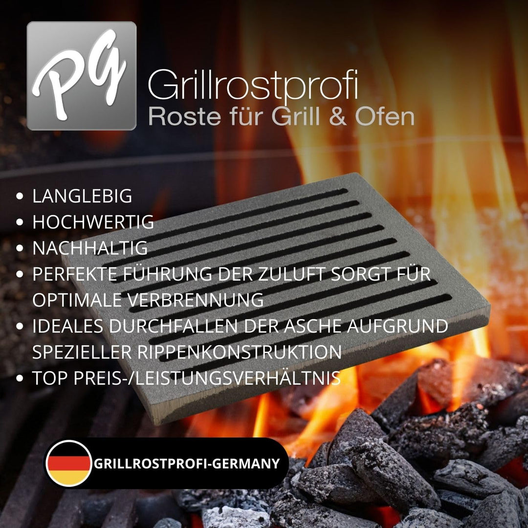 Kaminrost Gusseisen 28x21 cm für Kaminofen, Herd und Grill - Bild 3