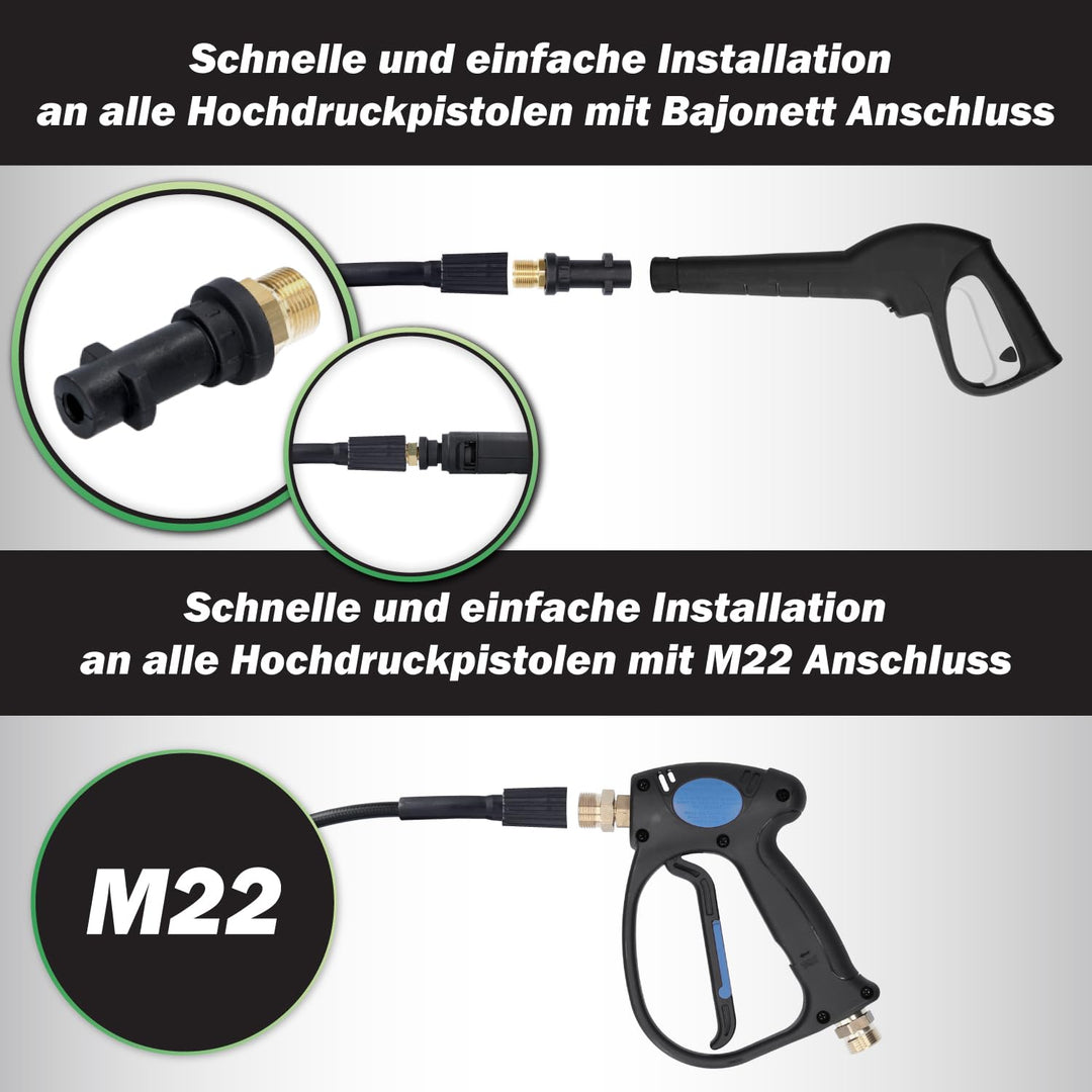 Rohrreinigungsschlauch 30m 200bar mit Rotationsdüse für Hochdruckreiniger - Bild 6