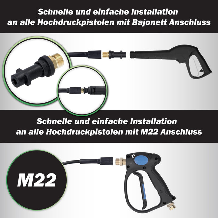Rohrreinigungsschlauch 30m 200bar mit Rotationsdüse für Hochdruckreiniger - Bild 6