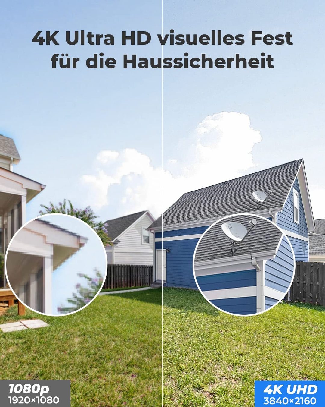 Überwachungskamera Aussen 4K PoE mit Personen- &amp; Fahrzeugerkennung - Bild 2