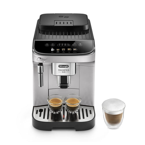 Kaffeevollautomat 5 Getränke mit Mahlwerk 13 Stufen Silber