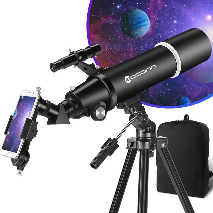 Refraktorteleskop 80mm Blende 600mm für Astronomie &amp; Natur