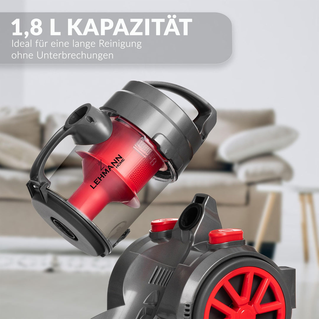 Zyklonstaubsauger beutellos HEPA-Filter 1,8 L ECO-Modus - Bild 4
