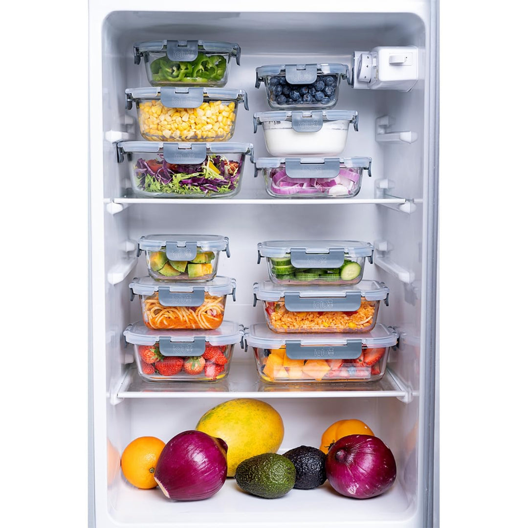 Meal Prep Boxen Glas 12er-Set Borosilikat verschiedene Grössen - Bild 6