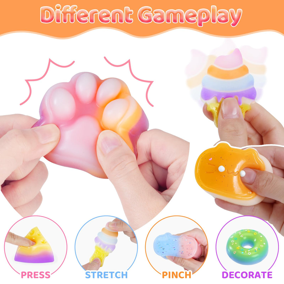 Squishy Bastelset Kinder 480ml Flüssigsilikon mit 6 Formen leuchtend - Bild 7