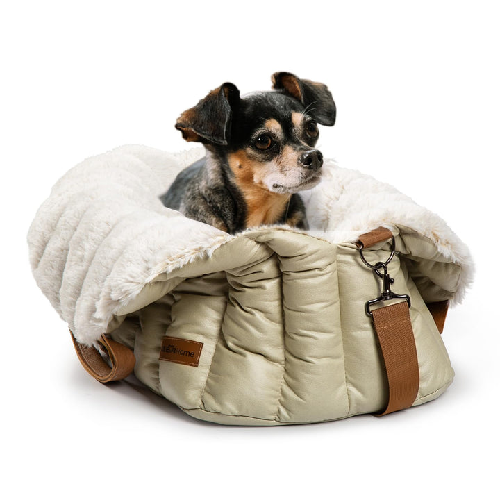 Hundetasche 3-in-1 Fleece als Autositz Bett und Tragetasche bis 4,5 kg