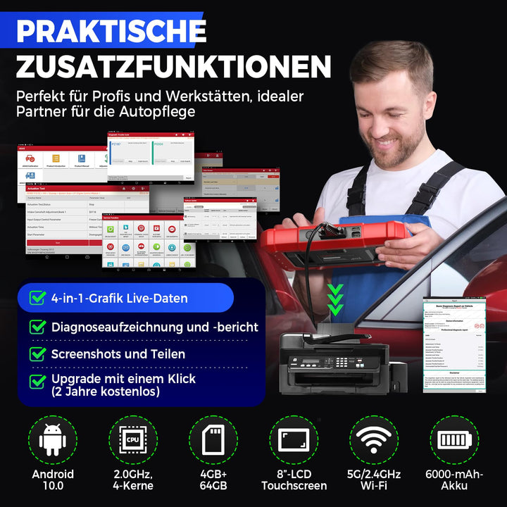 OBD2 Diagnosegerät bidirektional mit ECU-Codierung für alle KFZ - Bild 8