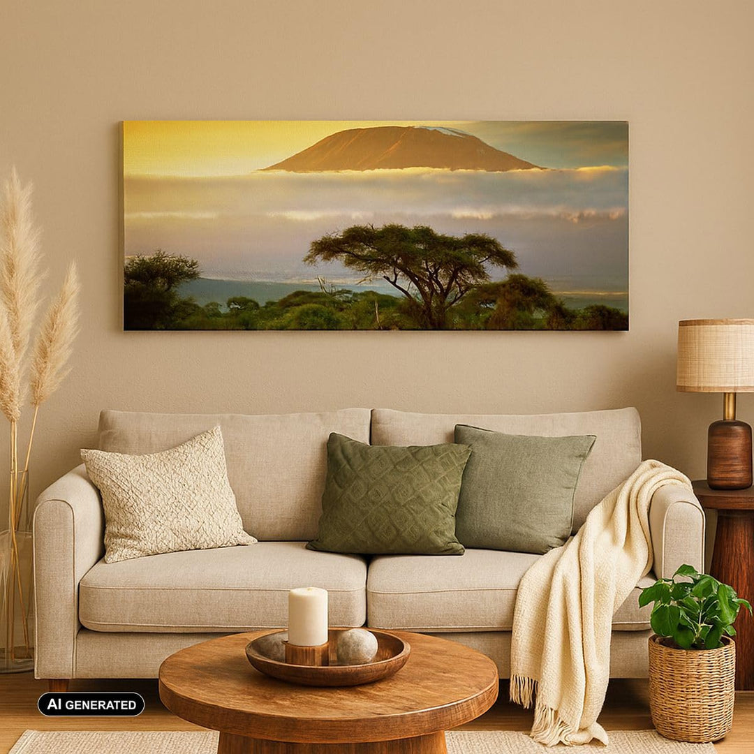 Leinwandbild Landschaft &amp; Natur 120x50cm aufhängefertig - Bild 4