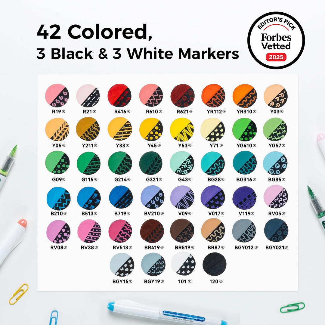 Acrylmarker Set 48 Farben Pinselspitze 1-5mm für Stein Holz Leinwand - Bild 6