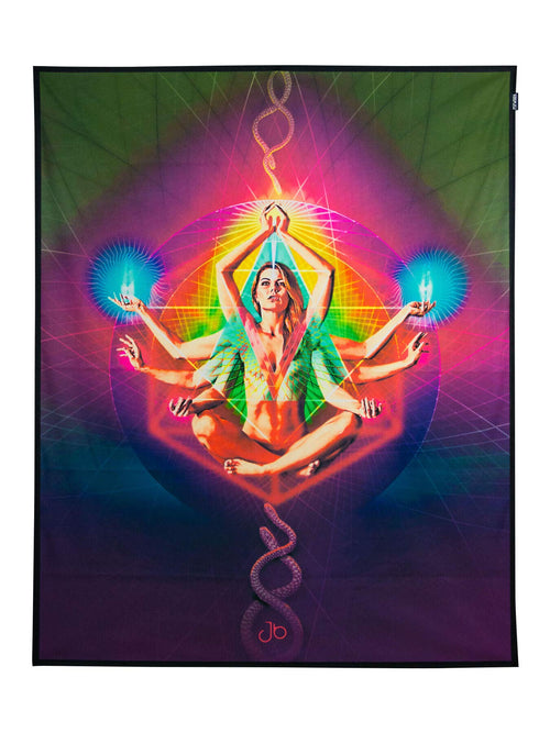 Schwarzlicht Stoffposter UV-aktiv Neon 110x137 cm Wandbehang