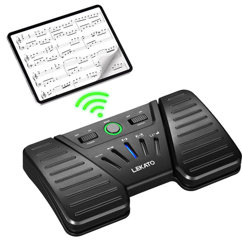Bluetooth Seitenwender Fussschalter 5 Modi 60h Akku für Noten