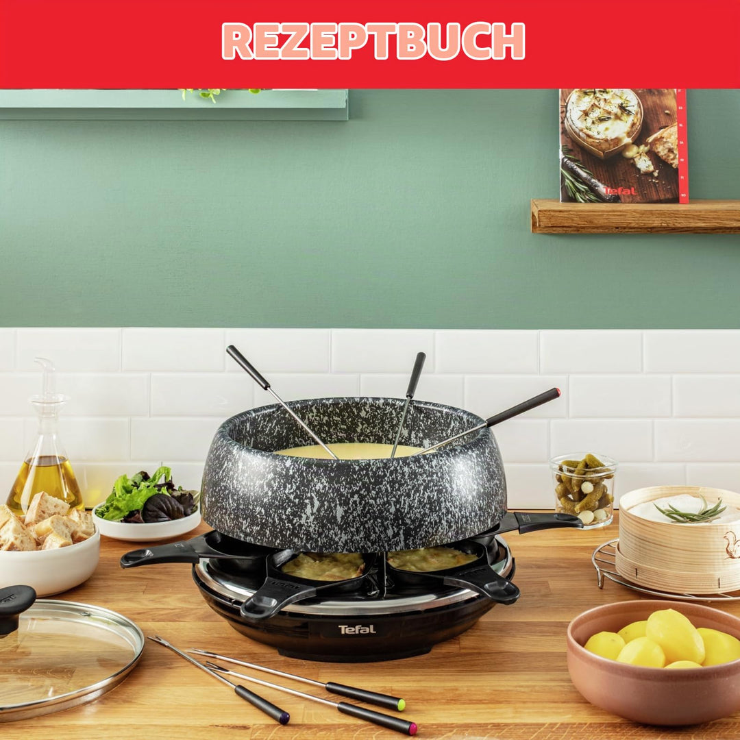 Raclette &amp; Fondue Set 6-in-1 für 6 Personen mit Steinoptik 850W - Bild 5