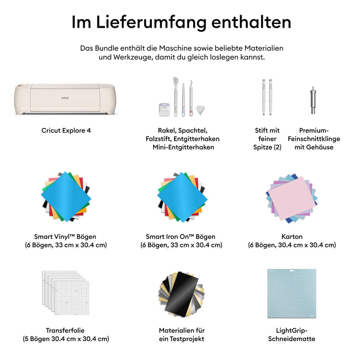 Schneideplotter Essentials-Set fuer Vinyl Karton Buegelmotive - Bild 3