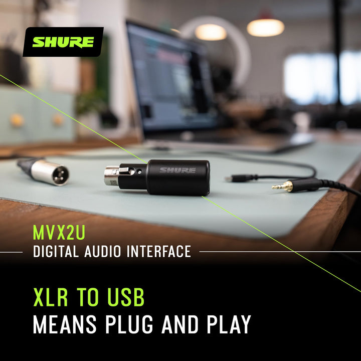 XLR-zu-USB Audio-Interface mit Kopfhöreranschluss, 60 dB Gain - Bild 4