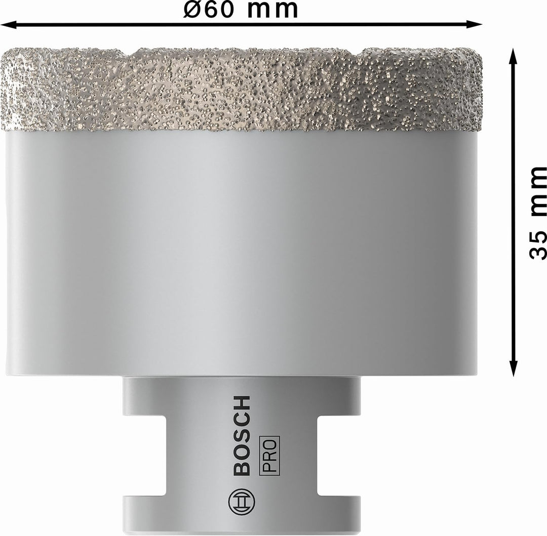 Diamanttrockenbohrer Hartkeramik Ø 60 mm M14 Winkelschleifer - Bild 3