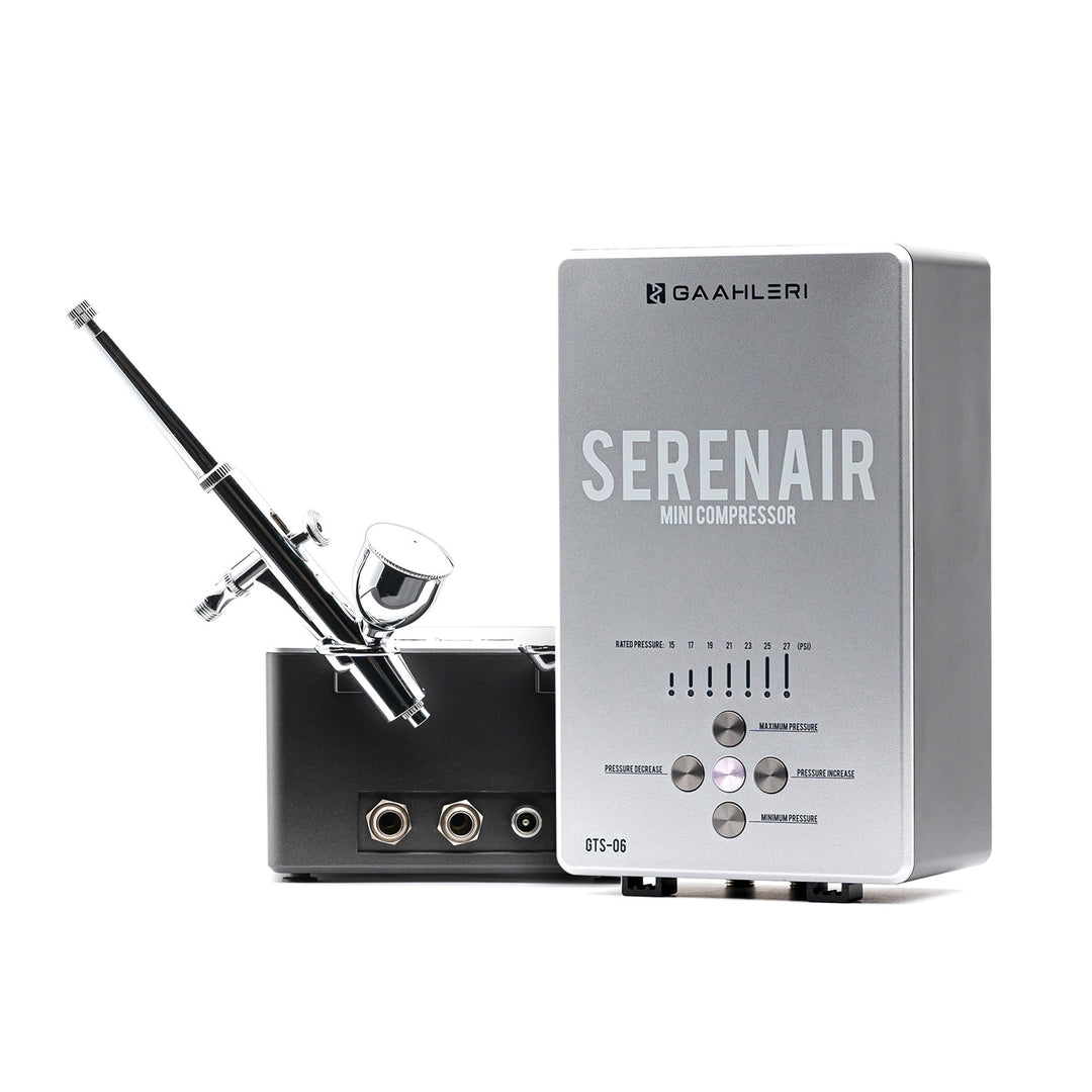 Airbrush-Set mit Kompressor 7 Druckstufen 27 PSI für Modellbau