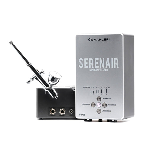 Airbrush-Set mit Kompressor 7 Druckstufen 27 PSI für Modellbau
