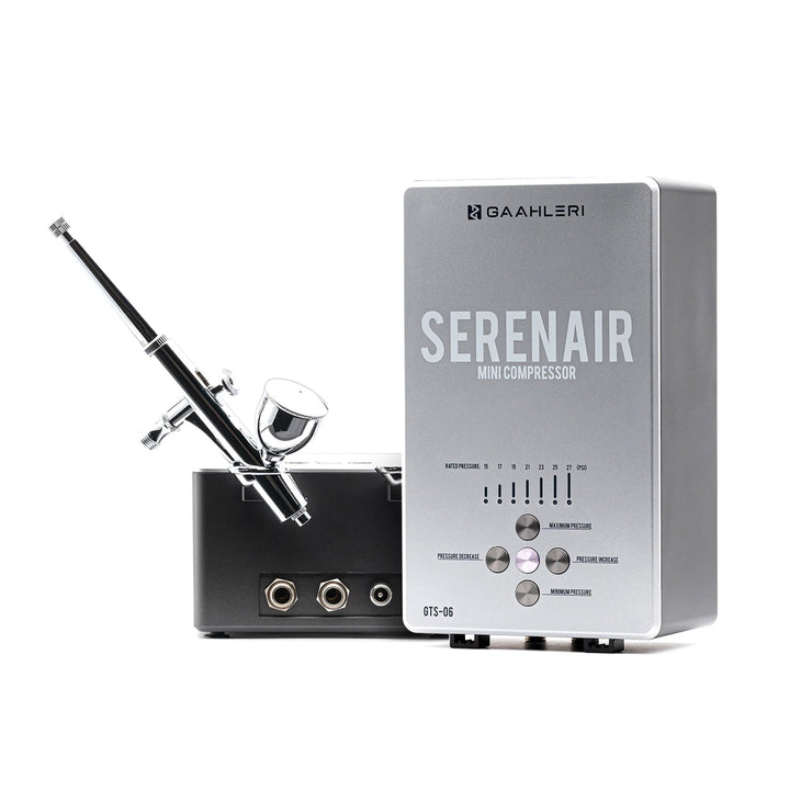 Airbrush-Set mit Kompressor 7 Druckstufen 27 PSI für Modellbau