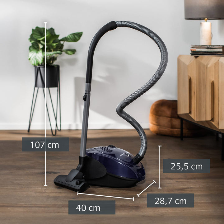 Staubsauger mit Beutel 700W Hygienefilter für Hartboden und Teppich - Bild 3