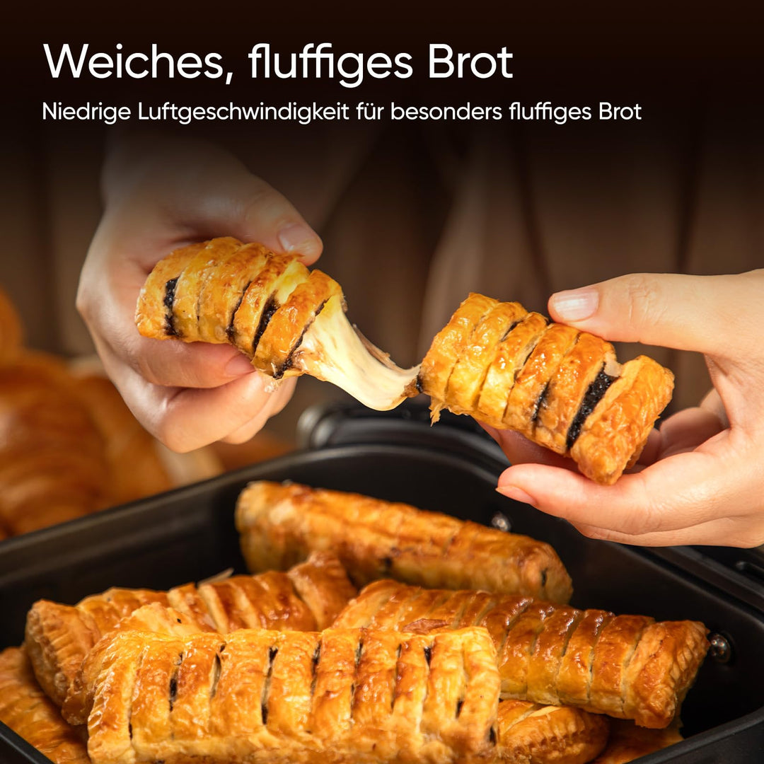 Heissluftfritteuse 10,8L Keramik PFAS-frei mit WLAN &amp; DualBlaze - Bild 5