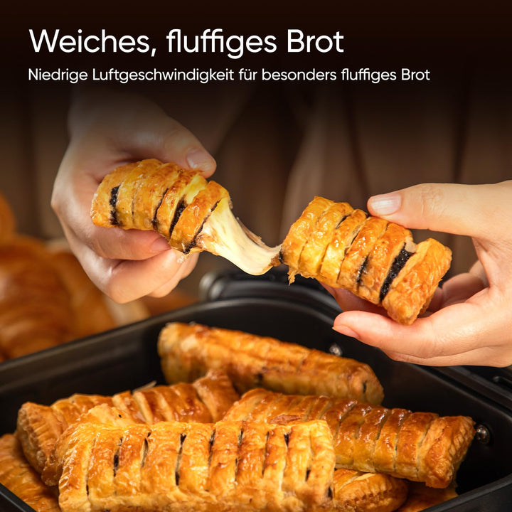 Heissluftfritteuse 10,8L Keramik PFAS-frei mit WLAN &amp; DualBlaze - Bild 5
