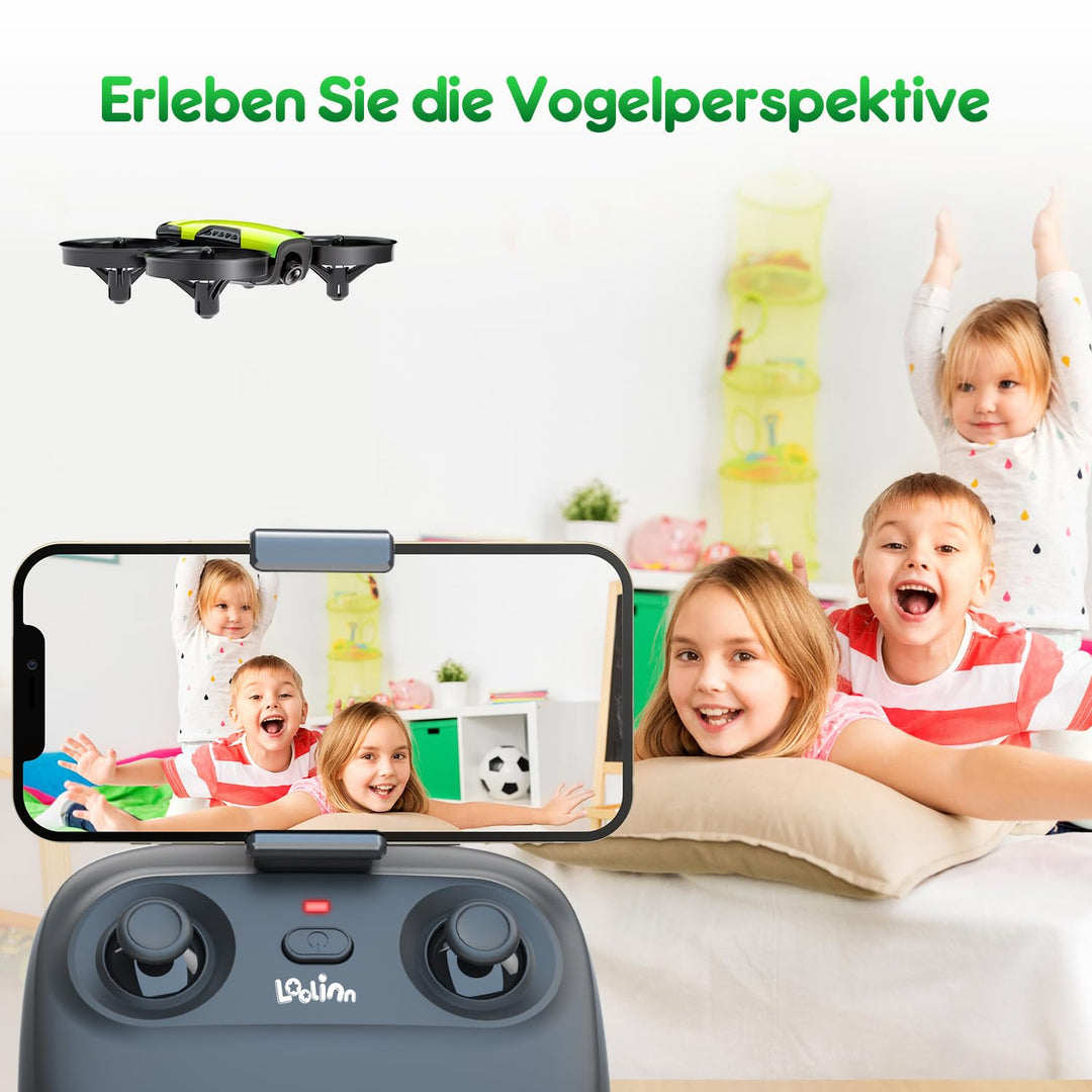 Kinder-Drohne mit Kamera Gelb 21 Min. Flugzeit 3 Akkus - Bild 6