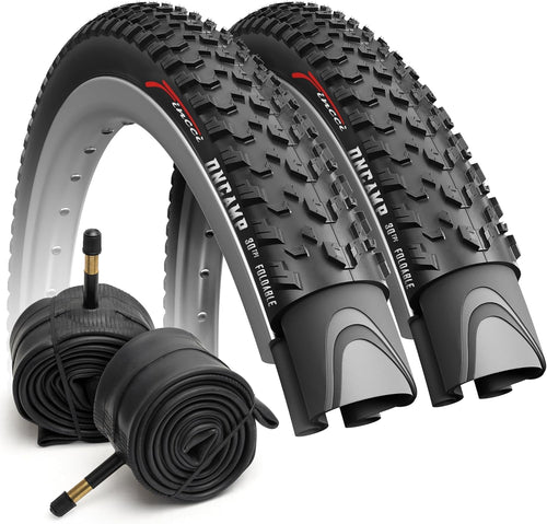MTB Reifen 27.5 Zoll Set 2 Reifen + 2 Schläuche Faltbar Geländeprofil