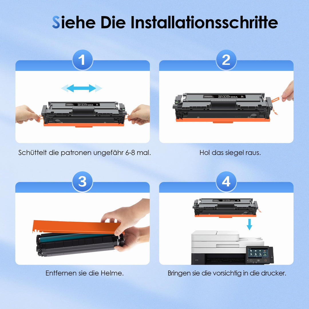 Toner 201A/201X 4er-Set kompatibel HP Color LaserJet M252/M277 - Bild 7