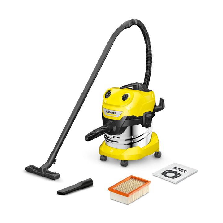 Nass- und Trockensauger 1000W 20L Edelstahl mit Blasfunktion