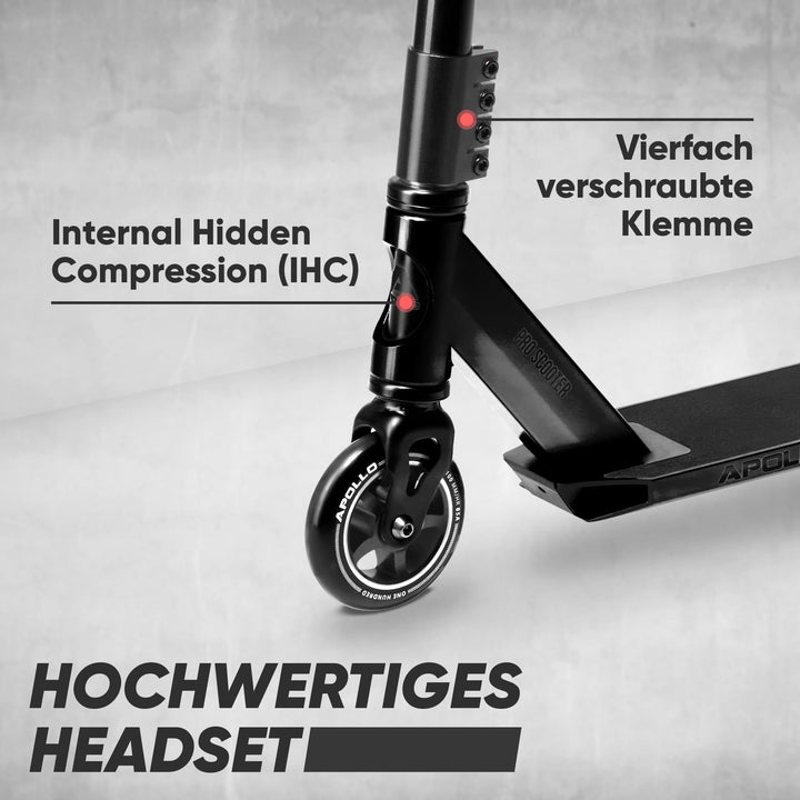 Stunt Scooter Aluminium ABEC-9 100mm PU-Räder für Kinder ab 10 - Bild 4