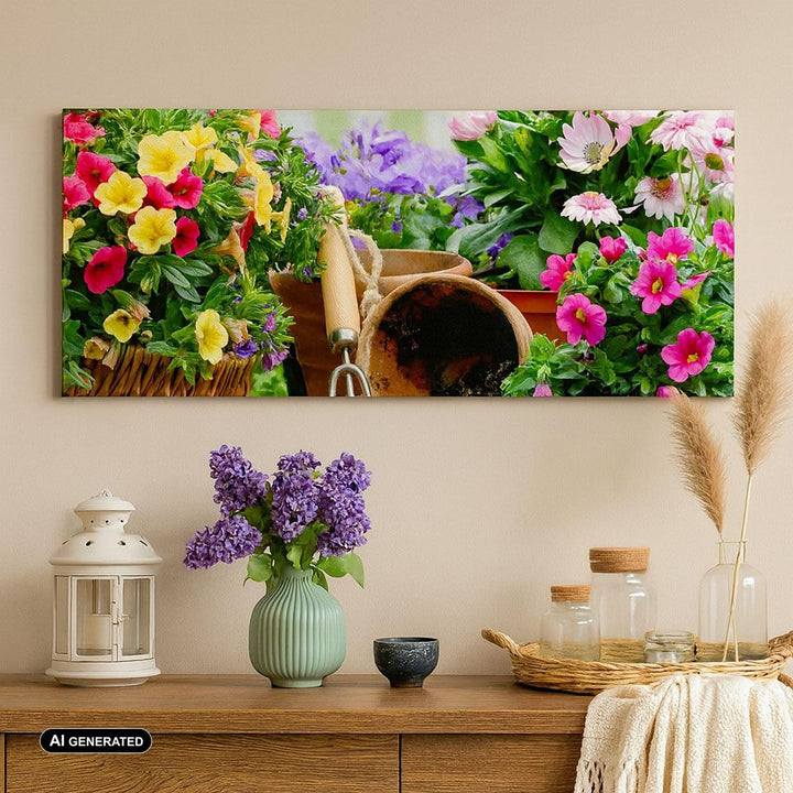 Leinwandbild Botanik Blumen 120x50 cm aufhängefertig - Bild 4