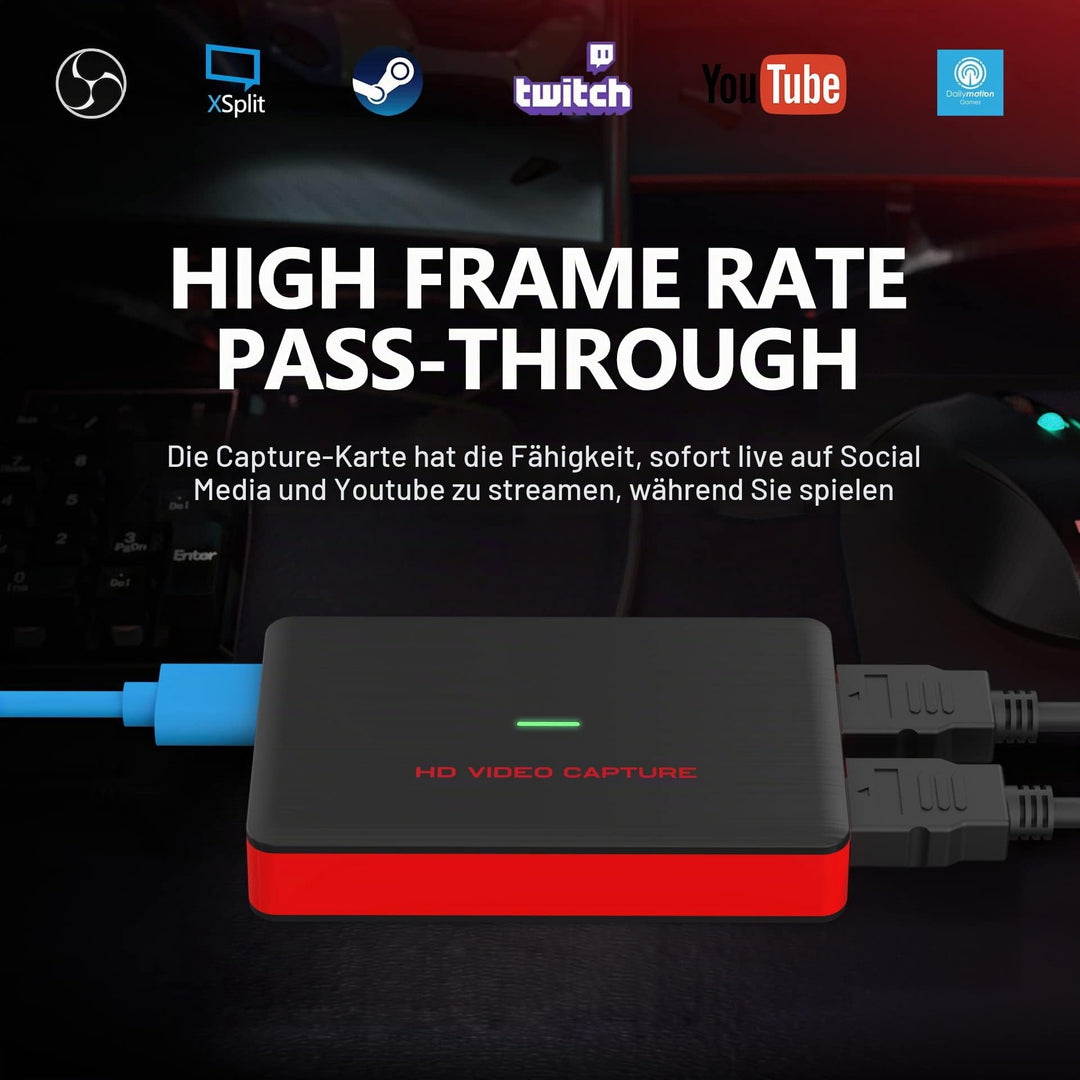 Video Capture Card USB 3.0 Full HD 1080p 60fps HDMI fuer PC - Bild 5
