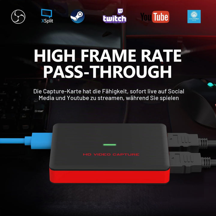 Video Capture Card USB 3.0 Full HD 1080p 60fps HDMI fuer PC - Bild 5