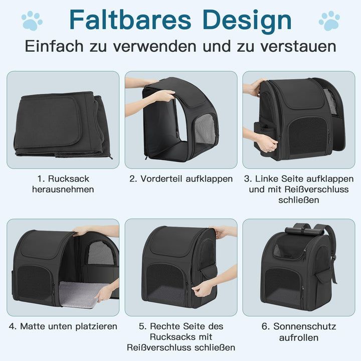 Haustier-Rucksack Oxford bis 10 kg für Hund und Katze - Bild 7