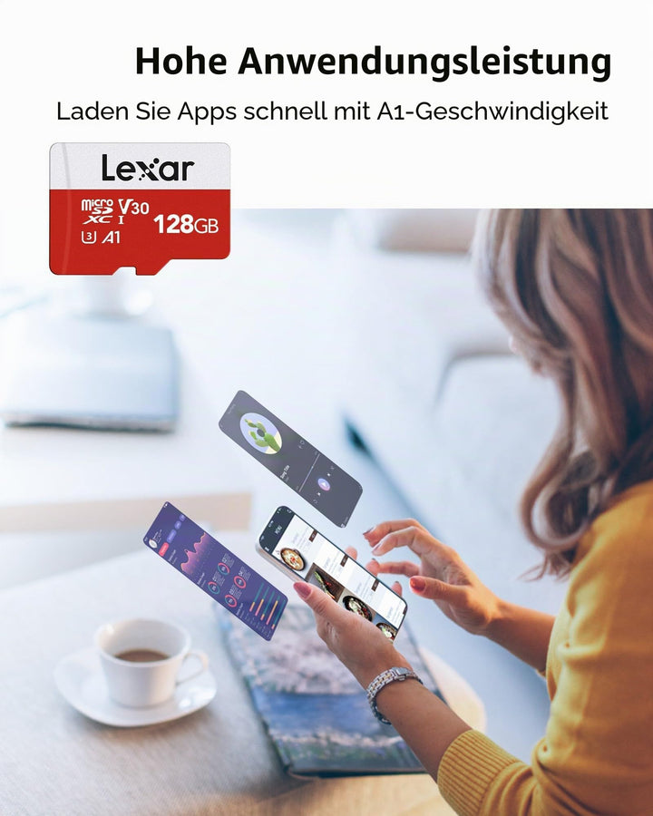 Micro SD Karte 128GB 2er-Pack mit Adapter UHS-I U3 Class 10 A1 - Bild 3