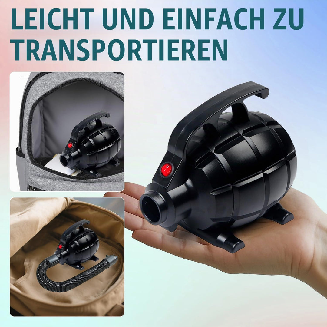 Elektrische Luftpumpe 500W für SUP Board und Gymnastikmatte - Bild 6