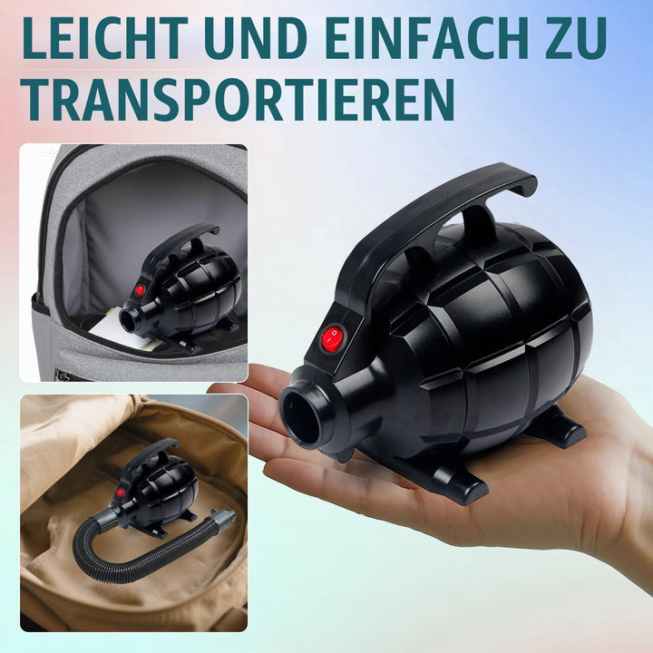 Elektrische Luftpumpe 500W für SUP Board und Gymnastikmatte - Bild 6