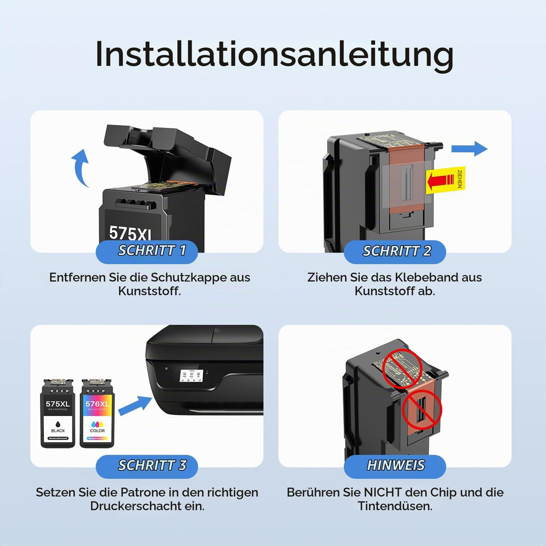 Druckerpatronen XL kompatibel PG-575XL + CL-576XL 2er-Pack - Bild 5