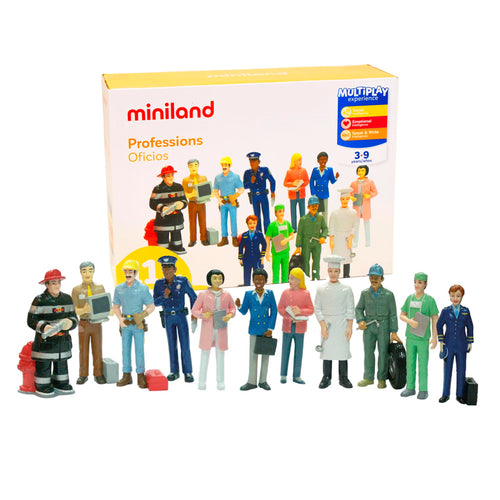 Berufe-Figuren Set 11-teilig 12,5 cm für Puppenhaus