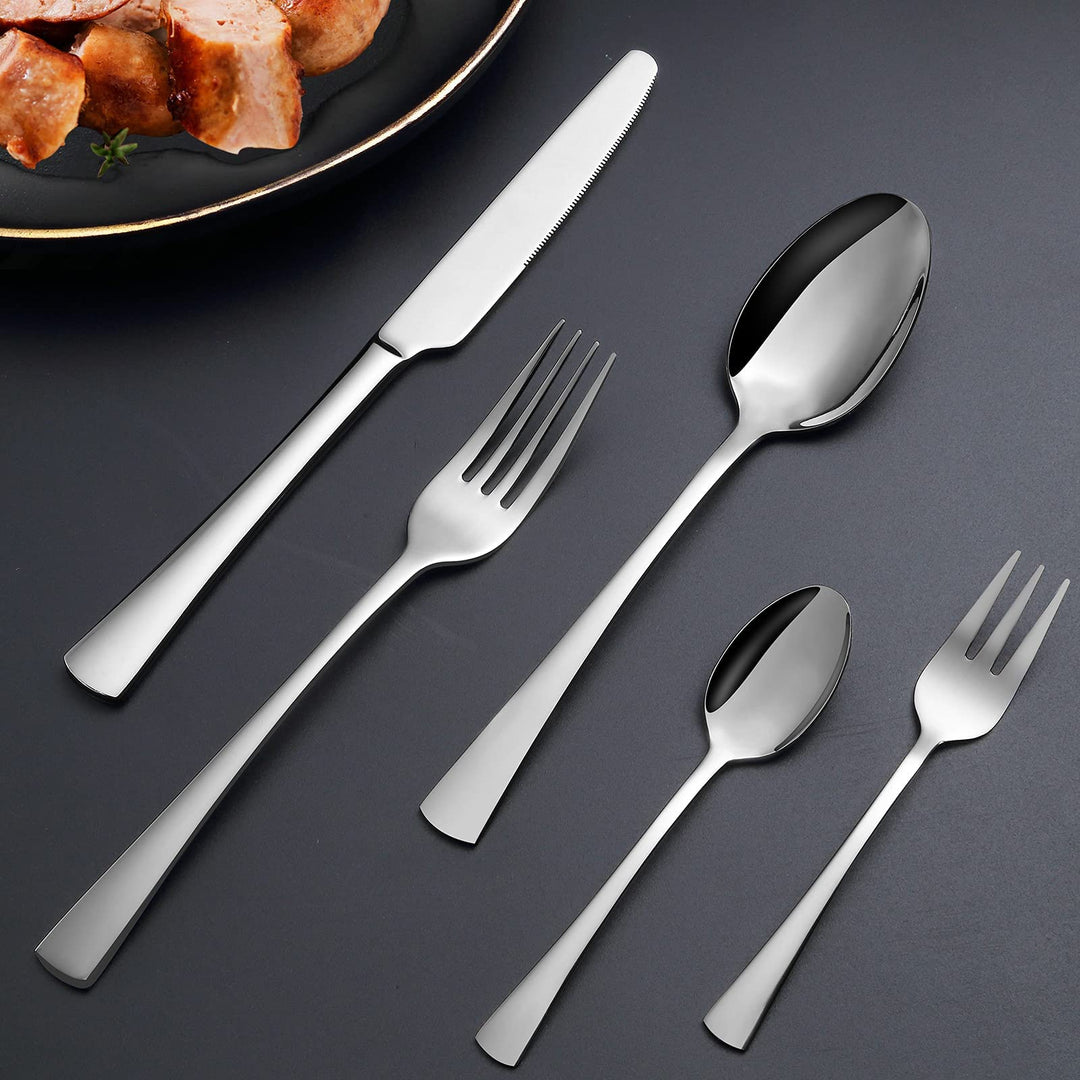 Besteckset 60-teilig Edelstahl für 12 Personen silber - Bild 5