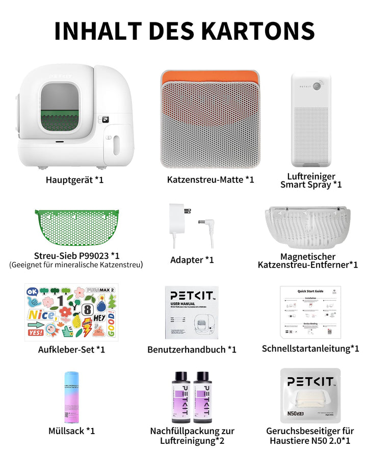 Selbstreinigende Katzentoilette 76L mit App-Steuerung für mehrere Katzen - Bild 10