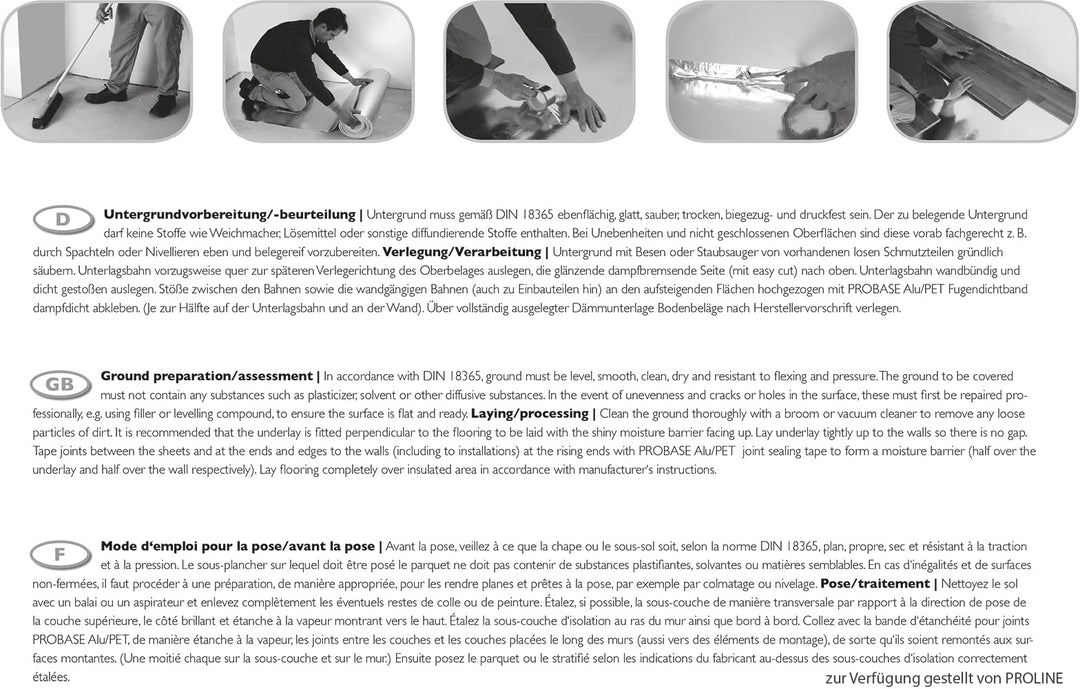 Trittschalldämmung EPS 25 m² mit Dampfbremse für Laminat und Vinyl - Bild 4