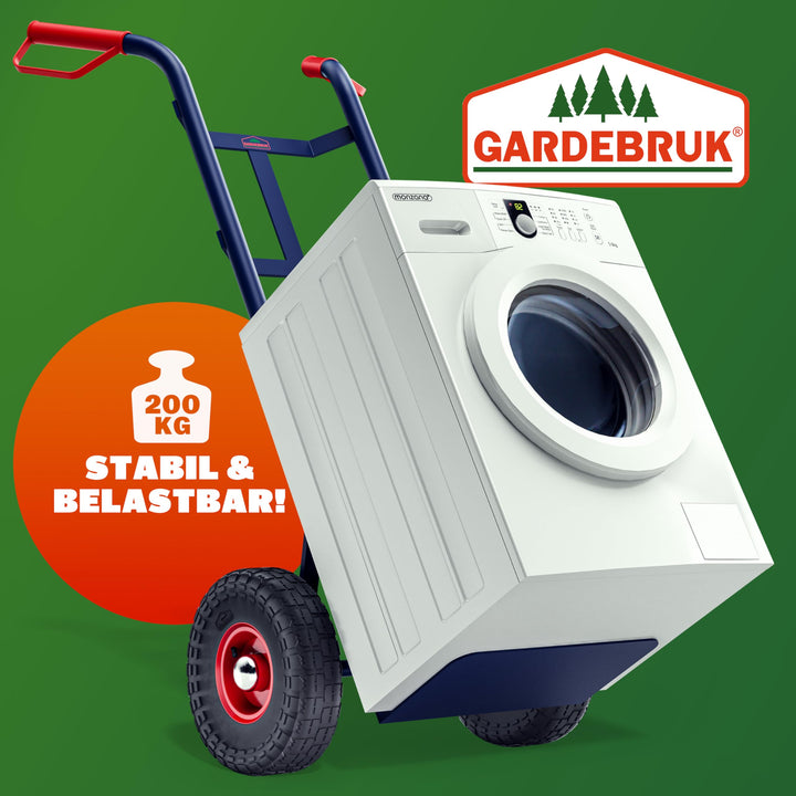 Sackkarre klappbar 200 kg Tragkraft Luftbereifung Stahl blau - Bild 4