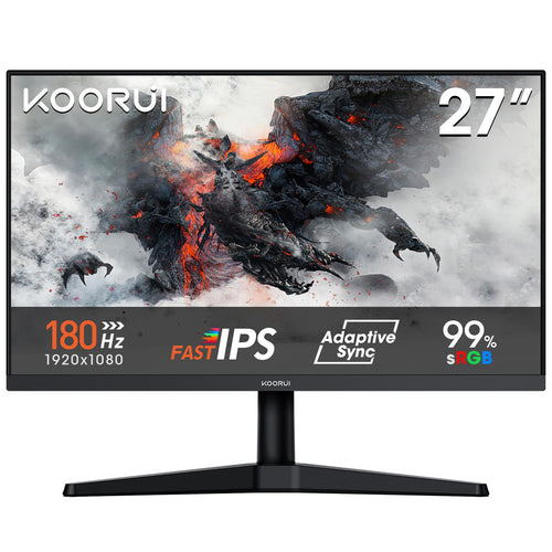 Gaming Monitor 27 Zoll IPS 180Hz FHD, 5ms, FreeSync & G-Sync