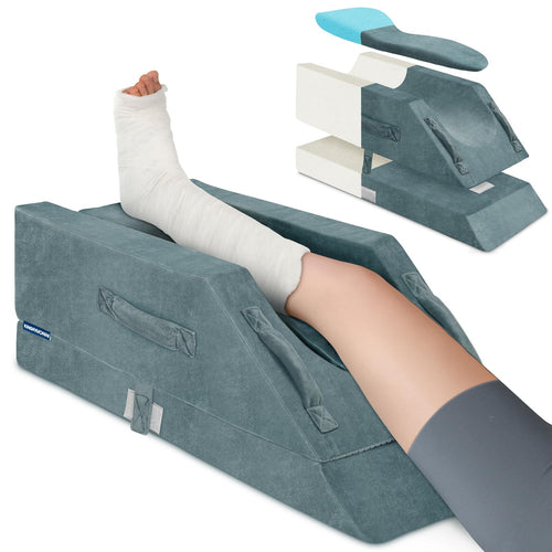 Beinhochlagerungskissen Memory-Schaum 4 Höhen 11-25 cm verstellbar